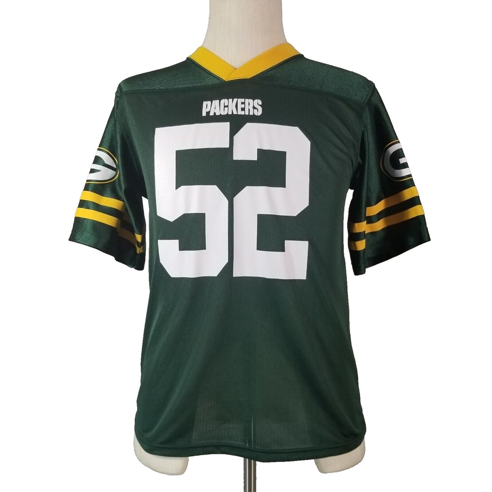 Green Bay Packers jersey shirt youth 2XL XXL 18 Green 52 Clay Matthews